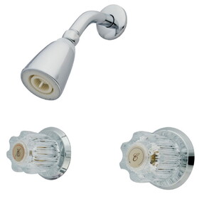 Elements of Design EB141SO Two Handle Shower Faucet, Polished Chrome