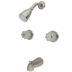 Elements of Design EB148 Two Handle Tub & Shower Faucet, Satin Nickel