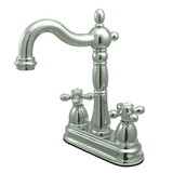 Elements of Design EB1491AX Two Handle 4" Centerset Bar Faucet without Pop-Up Rod, Polished Chrome