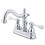 Elements of Design EB1601BL Two Handle 4" Centerset Lavatory Faucet with Retail Pop-up, Polished Chrome