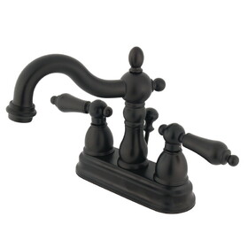 Elements of Design EB1605AL Two Handle 4" Centerset Lavatory Faucet with Retail Pop-up, Oil Rubbed Bronze