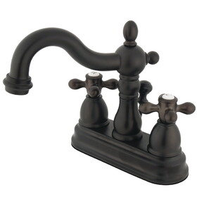Elements of Design EB1605AX Two Handle 4" Centerset Lavatory Faucet with Retail Pop-up, Oil Rubbed Bronze