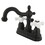 Elements of Design EB1605PX Two Handle 4" Centerset Lavatory Faucet with Retail Pop-up, Oil Rubbed Bronze