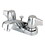 Elements of Design EB160B Two Handle 4" Centerset Lavatory Faucet with Brass Pop-up, Polished Chrome
