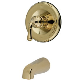 Elements of Design EB1632TO Single Handle Tub Faucet, Polished Brass Finish