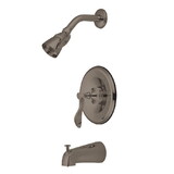 Elements of Design EB1638CFL Tub and Shower Faucet, Brushed Nickel