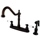 Elements of Design EB1755PLBS Centerset Kitchen Faucet, Oil Rubbed Bronze