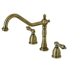 Elements of Design EB1793ALLS 8" Center Kitchen Faucet, Vintage Brass