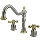Elements of Design EB1799AXLS 8-Inch Widespread Kitchen Faucet, Brushed Nickel/Polished Brass