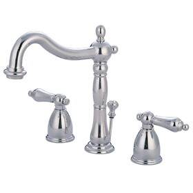 Elements of Design EB1971AL Two Handle 8" to 16" Widespread Bathroom Faucet with Retail Pop-up, Polished Chrome
