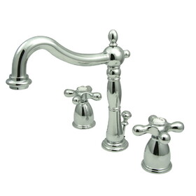Elements of Design EB1971AX Two Handle 8" to 16" Widespread Bathroom Faucet with Retail Pop-up, Polished Chrome
