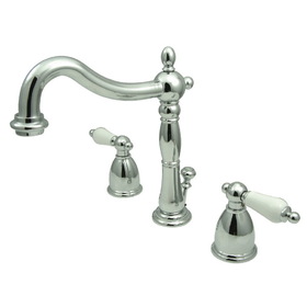 Elements of Design EB1971PL Two Handle 8" to 16" Widespread Bathroom Faucet with Retail Pop-up, Polished Chrome
