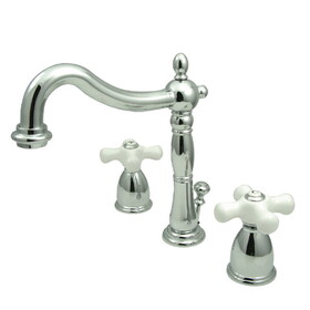 Elements of Design EB1971PX Two Handle 8" to 16" Widespread Bathroom Faucet with Retail Pop-up, Polished Chrome