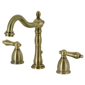 Elements of Design EB1973AL Two Handle 8" to 16" Widespread Bathroom Faucet with Retail Pop-up, Vintage Brass
