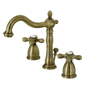 Elements of Design EB1973AX Two Handle 8" to 16" Widespread Bathroom Faucet with Retail Pop-up, Vintage Brass