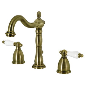 Elements of Design EB1973PL Two Handle 8" to 16" Widespread Bathroom Faucet with Retail Pop-up, Vintage Brass