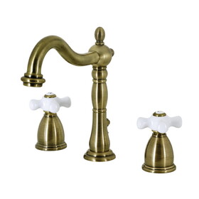 Elements of Design EB1973PX Two Handle 8" to 16" Widespread Bathroom Faucet with Retail Pop-up, Vintage Brass