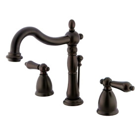 Elements of Design EB1975AL Two Handle 8" to 16" Widespread Bathroom Faucet with Retail Pop-up, Oil Rubbed Bronze