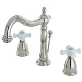 Elements of Design EB1976PX 8-Inch Widespread Lavatory Faucet with Retail Pop-Up, Polished Nickel