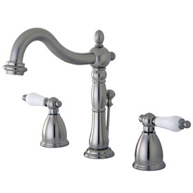 Elements of Design EB1978PL Two Handle 8" to 16" Widespread Bathroom Faucet with Retail Pop-up, Satin Nickel