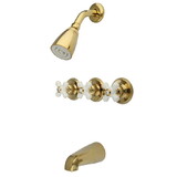 Elements of Design EB232PX Tub and Shower Faucet, Polished Brass