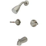 Elements of Design EB248 Tub and Shower Faucet Two Handles, Brushed Nickel