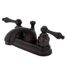 Elements of Design EB2605AL Two Handle 4" Centerset Lavatory Faucet with Retail Pop-up, Oil Rubbed Bronze