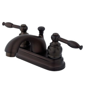 Elements of Design EB2605KL Two Handle 4" Centerset Lavatory Faucet with Retail Pop-up, Oil Rubbed Bronze