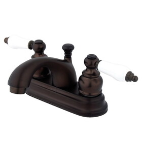 Elements of Design EB2605PL Two Handle 4" Centerset Lavatory Faucet with Retail Pop-up, Oil Rubbed Bronze