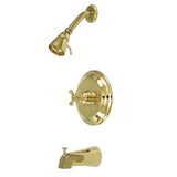 Elements of Design EB2632BXT Tub and Shower Trim Only, Polished Brass