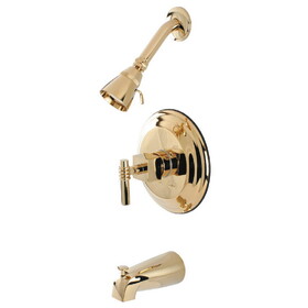 Elements of Design EB2632QL Tub and Shower Faucet, Polished Brass