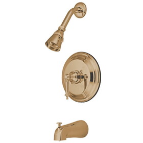 Elements of Design EB2632TL Tub and Shower Faucet, Polished Brass
