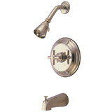 Elements of Design EB2638EX Tub and Shower Faucet, Brushed Nickel