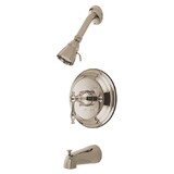 Elements of Design EB2638NL Tub and Shower Faucet, Brushed Nickel
