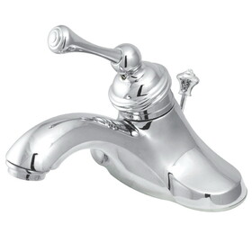 Elements of Design EB3541BL Single Handle 4" Centerset Lavatory Faucet with Retail Pop-up, Polished Chrome