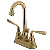 Elements of Design EB3612ZL 4-Inch Centerset Lavatory Faucet, Polished Brass