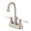 Elements of Design EB3618PL Two Handle 4" Centerset Lavatory Faucet with Retail Pop-up, Satin Nickel
