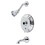Elements of Design EB36310TLH Tub and Shower Faucet Trim Only without Handle, Polished Chrome