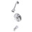 Elements of Design EB3631PXT Tub and Shower Trim Only, Polished Chrome