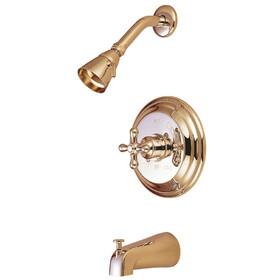 Elements of Design EB3632AXT Tub and Shower Trim Only, Polished Brass