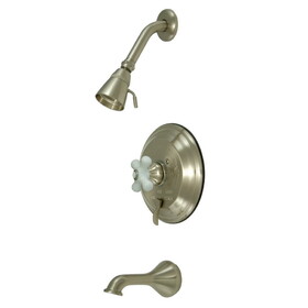 Elements of Design EB36380PX Single Handle Tub & Shower Faucet, Satin Nickel