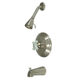 Elements of Design EB3638PX Single Handle Tub & Shower Faucet, Satin Nickel