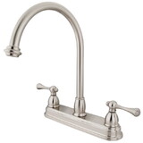 Elements of Design EB3748BL 8-Inch Centerset Kitchen Faucet, Brushed Nickel