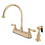 Elements of Design EB3752ALBS Two Handle 8" Kitchen Faucet with Brass Sprayer, Polished Brass