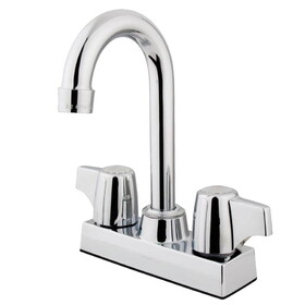 Elements of Design EB460 Two Handle 4" Centerset Bar Faucet, Polished Chrome