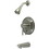 Elements of Design EB46380DL Tub and Shower Faucet with Diverter, Brushed Nickel