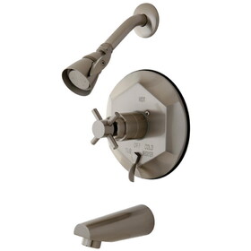 Elements of Design EB46380DX Tub and Shower Faucet with Diverter, Brushed Nickel