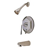 Elements of Design EB46380ZL Tub and Shower Faucet with Diverter, Brushed Nickel
