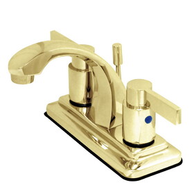 Elements of Design EB4642NDL 4-Inch Centerset Lavatory Faucet, Polished Brass