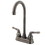 Elements of Design EB493 4-Inch Centerset Bar Faucet, Black Stainless